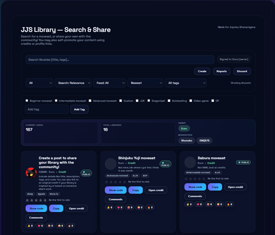 JJS Libraries website screenshot